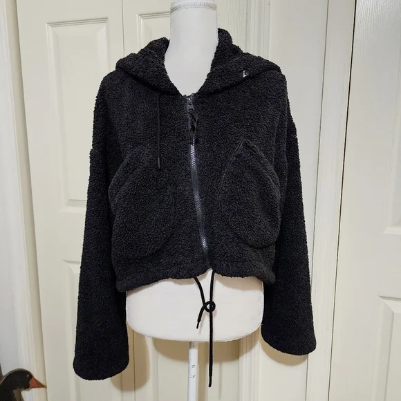 Gymshark Jackets Coats Gymshark Cozy Teddy Cropped Jacket Sz